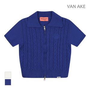 [반에이크] 카라집업 반팔 가디건_VB36KCMV01Z