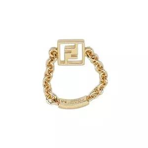 [펜디]펜디 포에버 FF 모티프 체인 링 골드 8AK334B08F0CFK