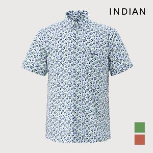 [INDIAN] 플로럴 프린트 반팔셔츠_MITNSYM3501