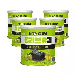 [성경김본사] 지도표성경김 올리브유 캔김 30g 5개