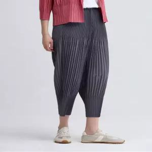 [플리츠미][최초가 158000원] 펀칭 9부 와이드 알라딘 팬츠_EPPTM125026