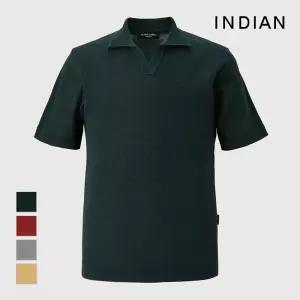 [INDIAN] 오픈넥폴로에리 반팔티셔츠_MIUBSYM2371