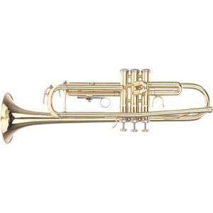 BB 플랫 트럼펫 브러시 케이스트럼펫 COMETX 세트 마우스 Bb silver