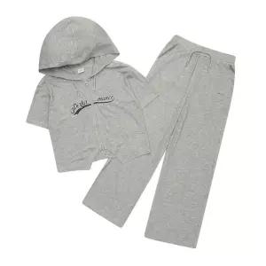 [에스핏]주니어 키즈 골지 집업 와이드 세트 아동 상하복 상하세트 여름 SJZ3