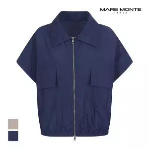 [마레몬떼] 밑단셔링 카라집업 베스트_M237MVT20M0