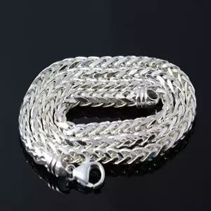 [차차실버]스피커 4mm 은목걸이 데일리 두꺼운 남자 여자 남성 여성 925실버 순은목걸이