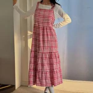 빅사이즈 502 멜시체크프릴나시원피스 DYPT722