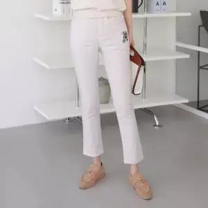 ONM 여성 방한 겨울 패딩 솜 바지 일자핏 스키니 팬츠