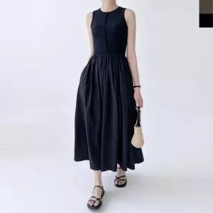 ONM 레이어드 민소매 슬리브리스 롱원피스