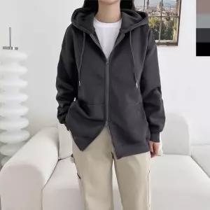 ONM 빅사이즈 커플 오버핏 투웨이 후드집업