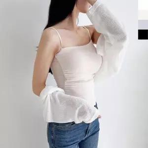 ONM 캡내장 셔링 크롭나시티