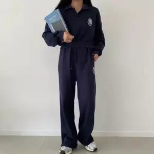 ONM 여성 3컬러 크롭 카라티셔츠 와이드팬츠 트레이닝세트