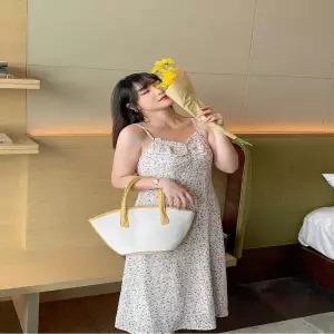 ONM 여성 여름 끈나시 데이지 민소매 원피스