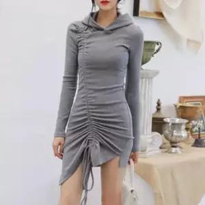 ONM 후드 언발 미니 원피스 20대 30대 모임룩 데이트룩