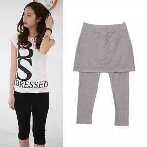 ONM 7부 면스판 치마레깅스 여름 치마레깅스