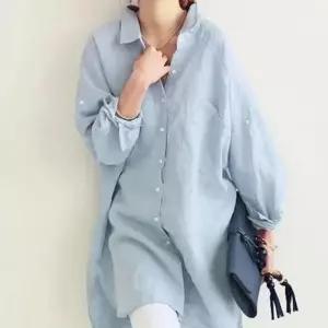 ONM 사무실 오버핏 프릴블라우스 여자 셔츠블라우스 봄