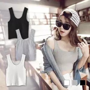 ONM 민소매 크롭탑 데일리