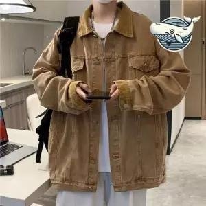 ONM 부드러운 골덴 데님 캐주얼 자켓 루즈핏 연출