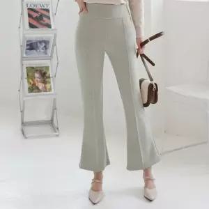 ONM 봄가을 여성 핀턱 바지 부츠컷 팬츠 나팔 키작녀