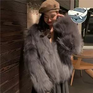 ONM 모던 스타일 페이크 퍼 숏 자켓 고급스러운