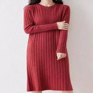 ONM 니트원피스 미디 원피스 니트 캐주얼 골지