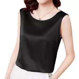 ONM 여성 고급 민소매 정장이너 슬리브리스 블라우스