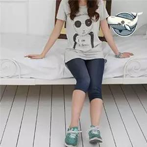 ONM 캐주얼 데일리 여름 청바지 레깅스 7부 스타일