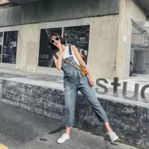 ONM 여성 귀여운 데님멜빵바지 점프수트 데님 오버롤