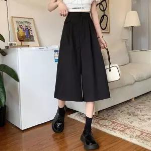 ONM 여름 7부 와이드핏 치마바지 군살커버 허리뒷밴딩