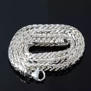 스피커 4mm 은목걸이 데일리 두꺼운 남자 여자 남성 여성 925실버 ...