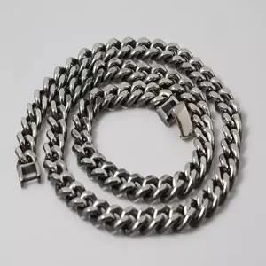 [차차실버]커브 8mm 은목걸이 남성 여성 심플 무난 두꺼운 베스트