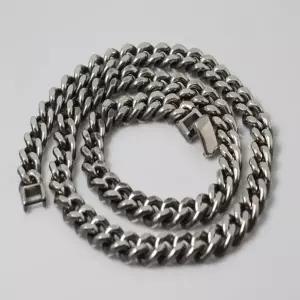 커브 8mm 은목걸이 남성 여성 심플 무난 두꺼운 베스트