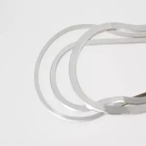 뱀줄 3mm 스네이크 은목걸이 실버체인 남자 여자 남성 여성 얇은