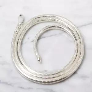 스넥 2.5mm 은목걸이 남성 여성 뱀줄 독특한 순은 펜던트