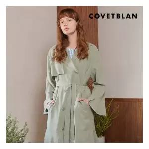 COVETBLAN 여성 플레어 트랜치 코트 V192MCT102W 714338