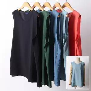 ONM 인견 나시 블라우스 여름 여성복 빅사이즈