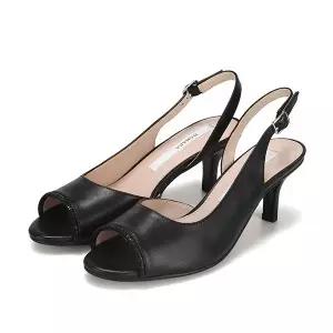 [BABARA][본사운영] 바바라 양가죽 보석장식 토오픈 여성 슬링백6cm_AAF404