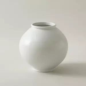작가가 만든 백자 달항아리 무광 2호