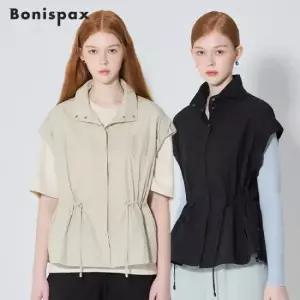 보니스팍스 나일론 허리 스트링 루즈핏 숏 베스트
