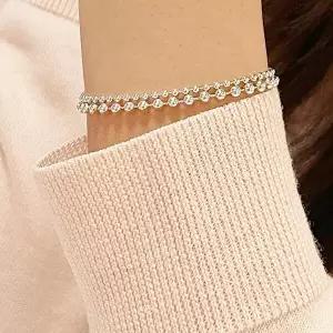 [차차실버]은볼2mm 은팔찌 얇은 심플 세련 고급 남자 여자 925실버 데일리