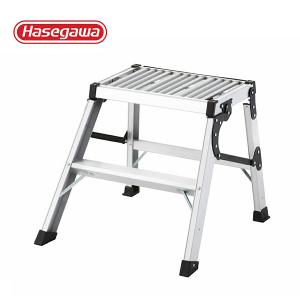 하세가와 제로스텝 2단 접이식 작업대 광폭 사다리 ZERO STEP WD2.0-50