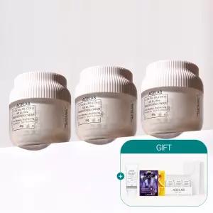 [1.+1.+1] 에이지랩 스네일 뮤신 영양크림 50g 탄력/미백/기미 (총3개) + GIFTBOX +스네일선크림 +팩2 +쇼핑백 증.정