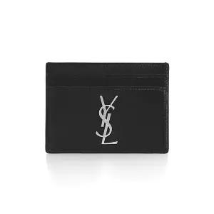 [생로랑] 남성 카산드라 모노그램 은장 카드 지갑(485631 0SX0E 1000))