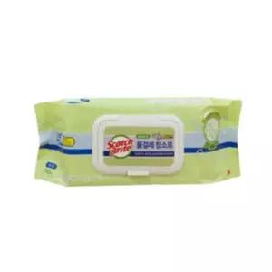 3M 물걸레청소포 베이직 더블액션 플러스 대형 150매 (30매 x 5개) 일회용 청소물티슈 스카치브라이트