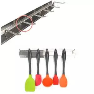 벽부착형 스텐 주방 조리도구 걸이 44cm 7구 B타입 조리도구거치대 조리도구걸이 키친타월걸이