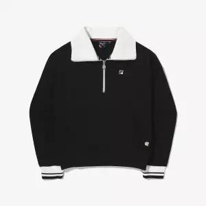 [FILA] 테니스 반집업 맨투맨 (FS2POG3361F_BLK)