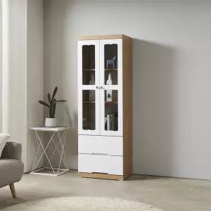 [우아미가구]로유 1800 유리 장식장