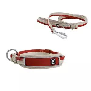 [하웃] 강아지 목줄 대형견 소형견 쿠션목줄 리드줄 세트