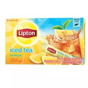 립톤)아이스티 레몬맛 스틱(20개입)/아이스티/스틱/분말/가루/홍차/아이스/음료/가정용/카페/사무실/사무용