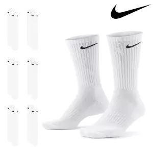 나이키 양말 쿠션 크루 화이트 6켤레 세트 SX7666-100